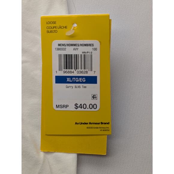 NWT Under Armour Men's Curry Sleeveless Tee in White size XL - Picture 4 of 7